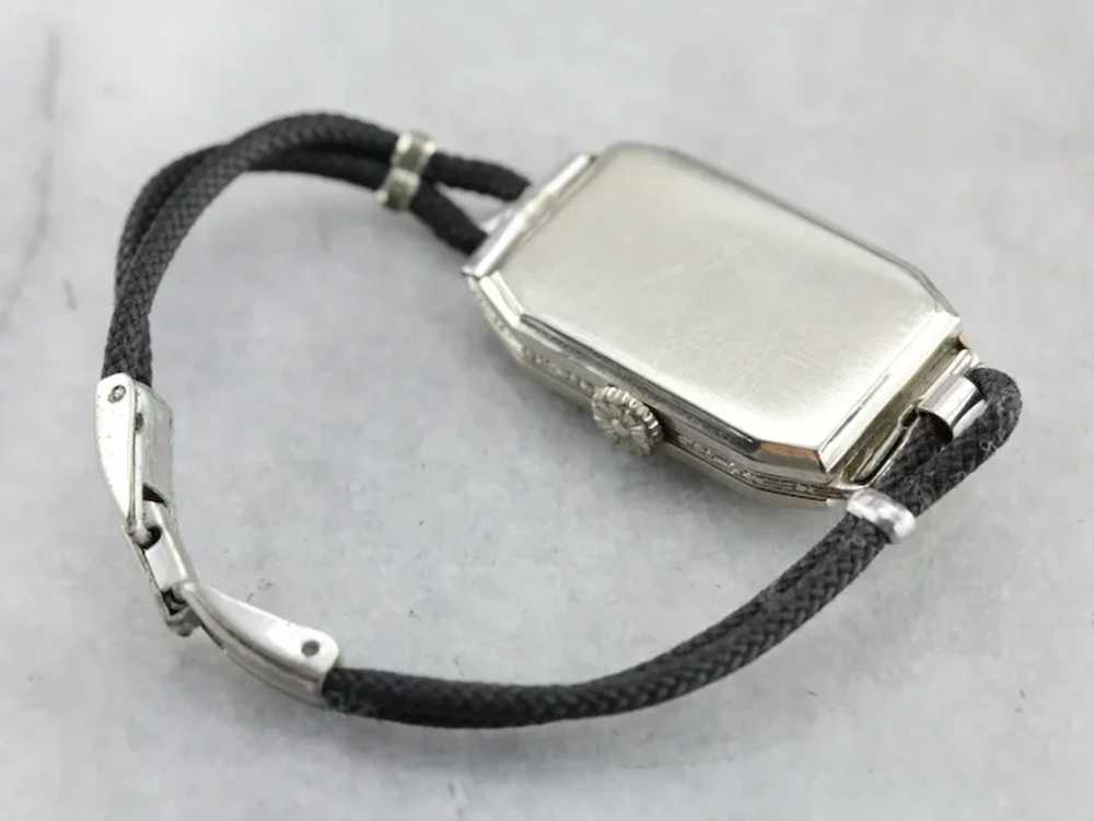 Art Deco Diamond Elgin Wrist Watch - image 4