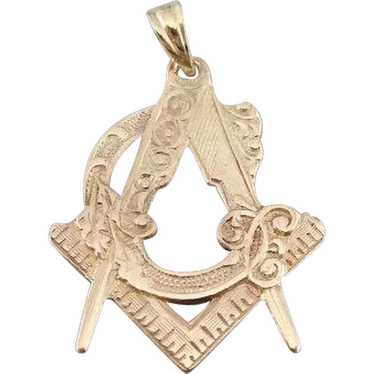 Ornate Antique Masonic Pendant - image 1