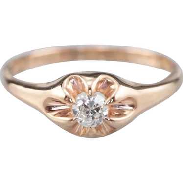 Buttercup Diamond Solitaire Ring - image 1