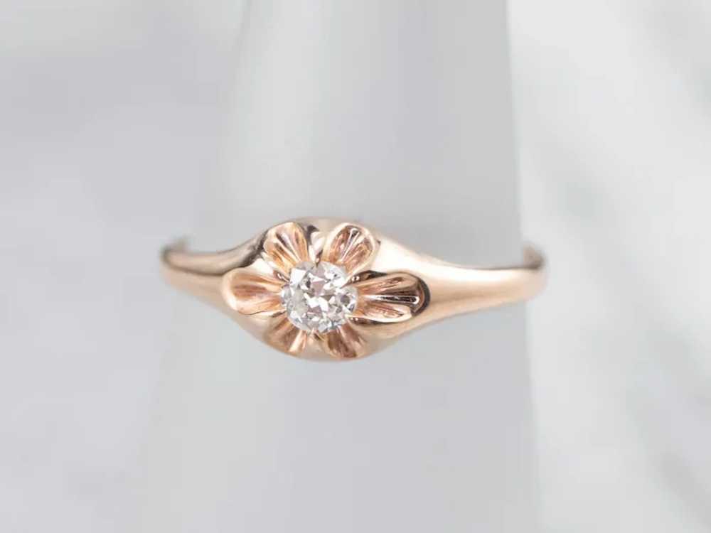 Buttercup Diamond Solitaire Ring - image 9