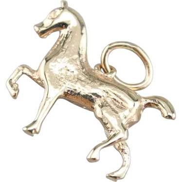 Vintage Trotting Horse Charm or Pendant - image 1