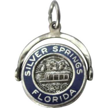 Vintage Sterling and Enamel Silver Springs Florida