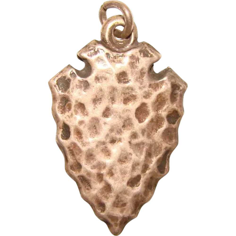 Awesome STERLING Vintage Arrowhead Estate Charm - image 1