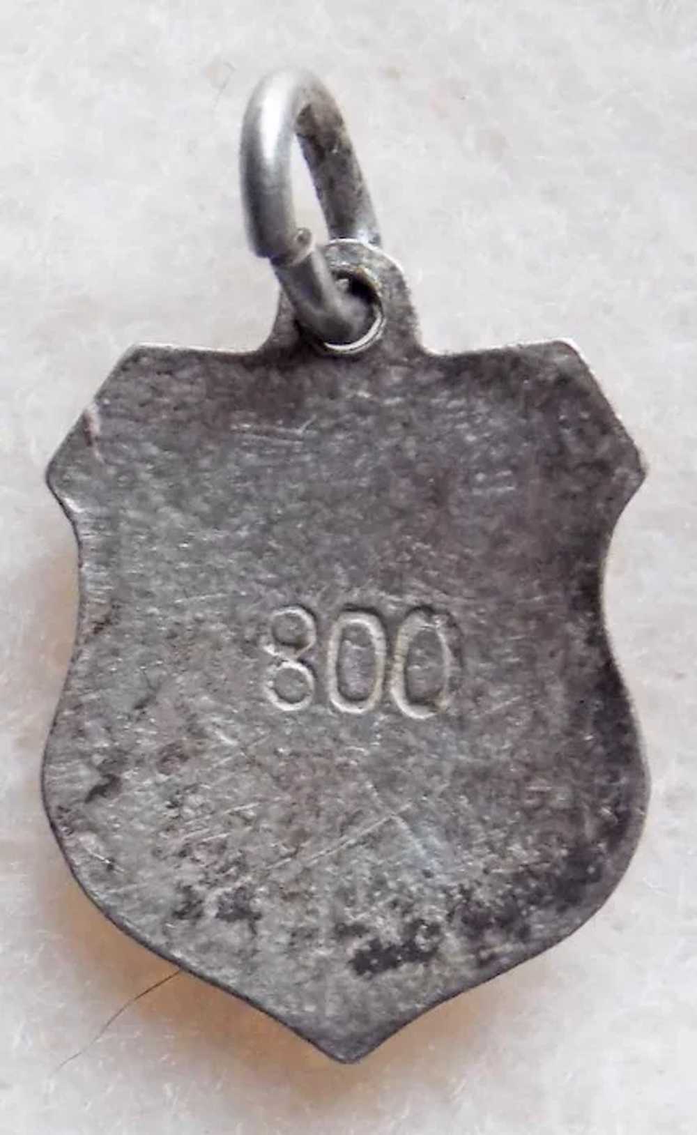 Vintage 800 Silver & Enamel Frankfurt Germany Cha… - image 2