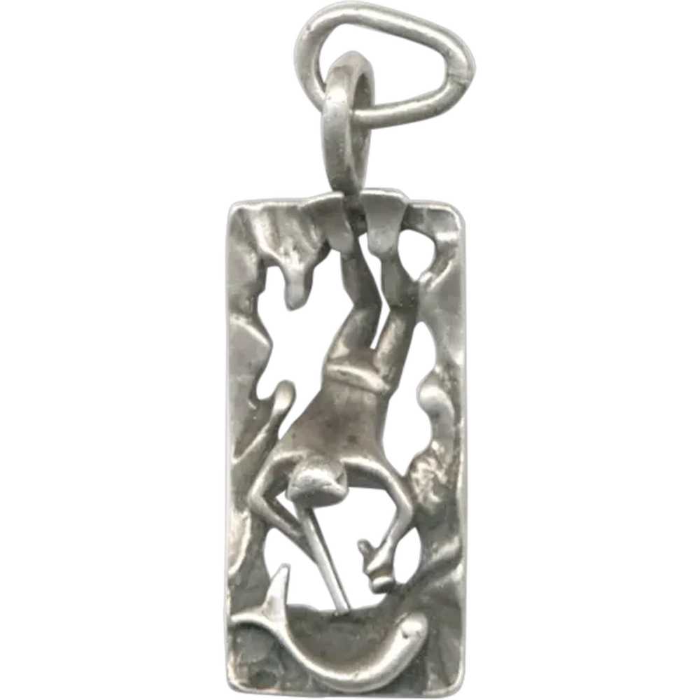 Too Cool 3 Dimensional Sterling Silver Spear Fish… - image 1