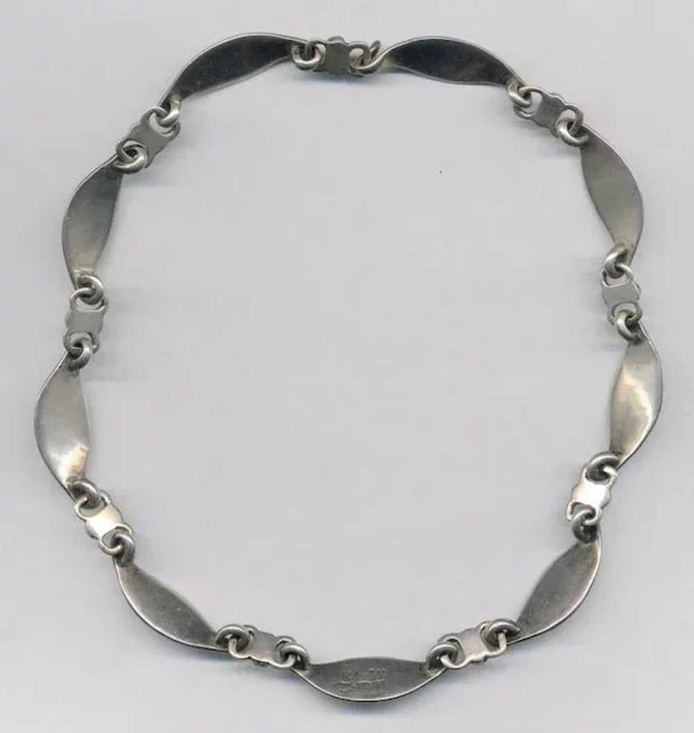 Signed EMMA TAXCO Sterling Silver Necklace - Gem