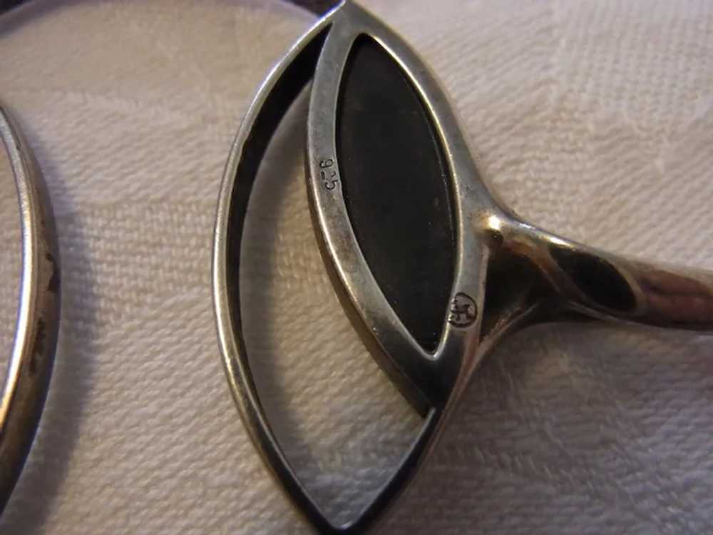 Mid-Century 925 Silver Pendant - image 5