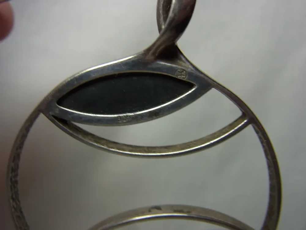 Mid-Century 925 Silver Pendant - image 9