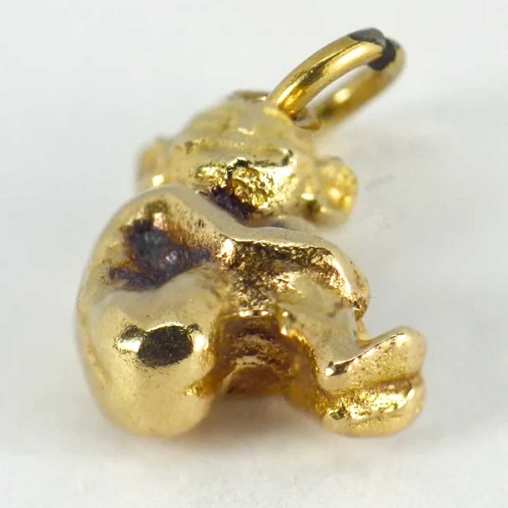 9K Yellow Gold Imp Charm Pendant - image 2