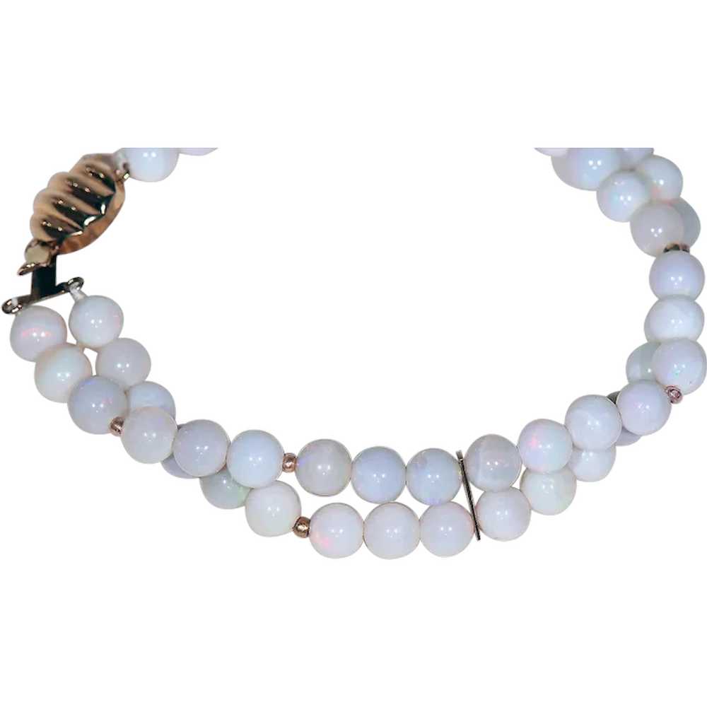 Natural Opal Set: Bracelet -- Necklace -- Earrings - image 1