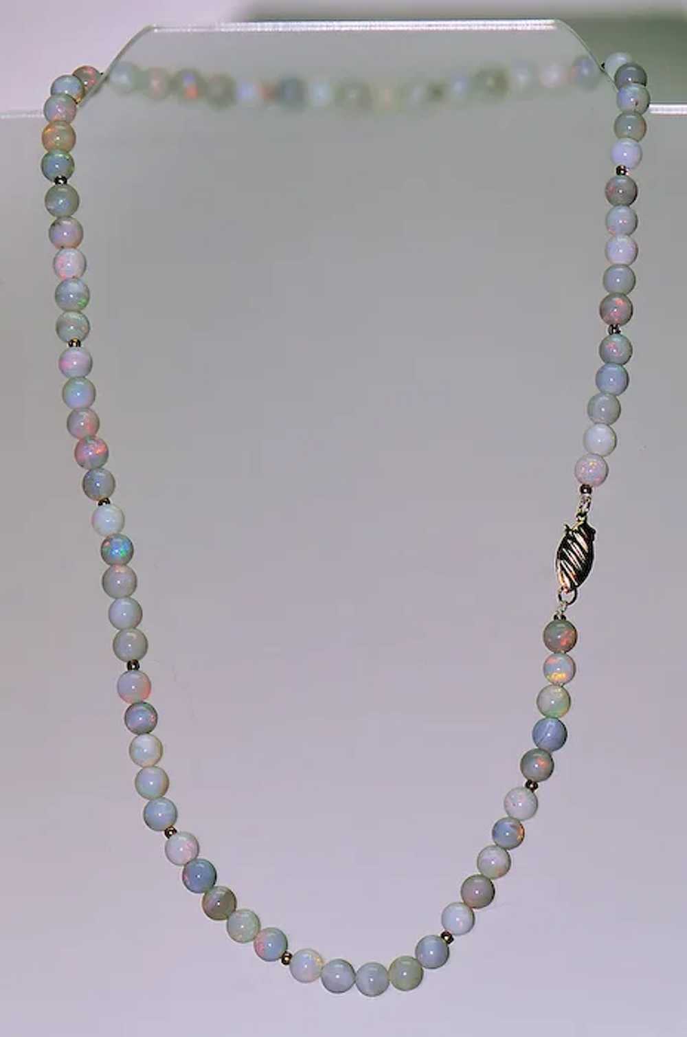 Natural Opal Set: Bracelet -- Necklace -- Earrings - image 2