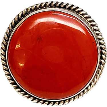 Southwestern Kenny B Bracken Sterling Silver Red J