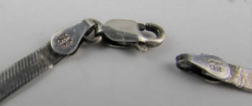 Sterling Silver Milor Snake Chain Necklace - image 12
