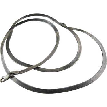 Sterling Silver Milor Snake Chain Necklace - image 1