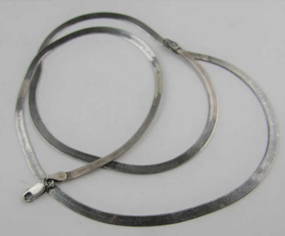 Sterling Silver Milor Snake Chain Necklace - image 7