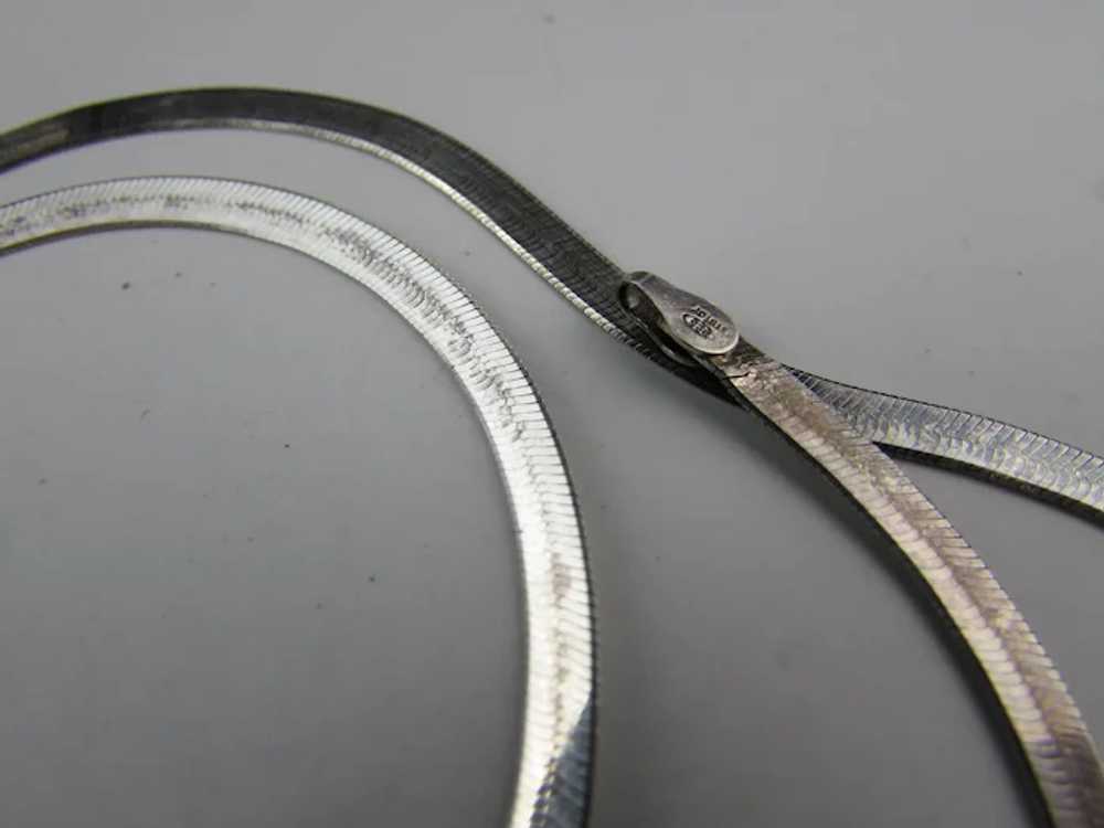 Sterling Silver Milor Snake Chain Necklace - image 8