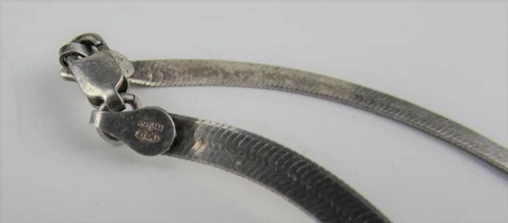 Sterling Silver Milor Snake Chain Necklace - image 9