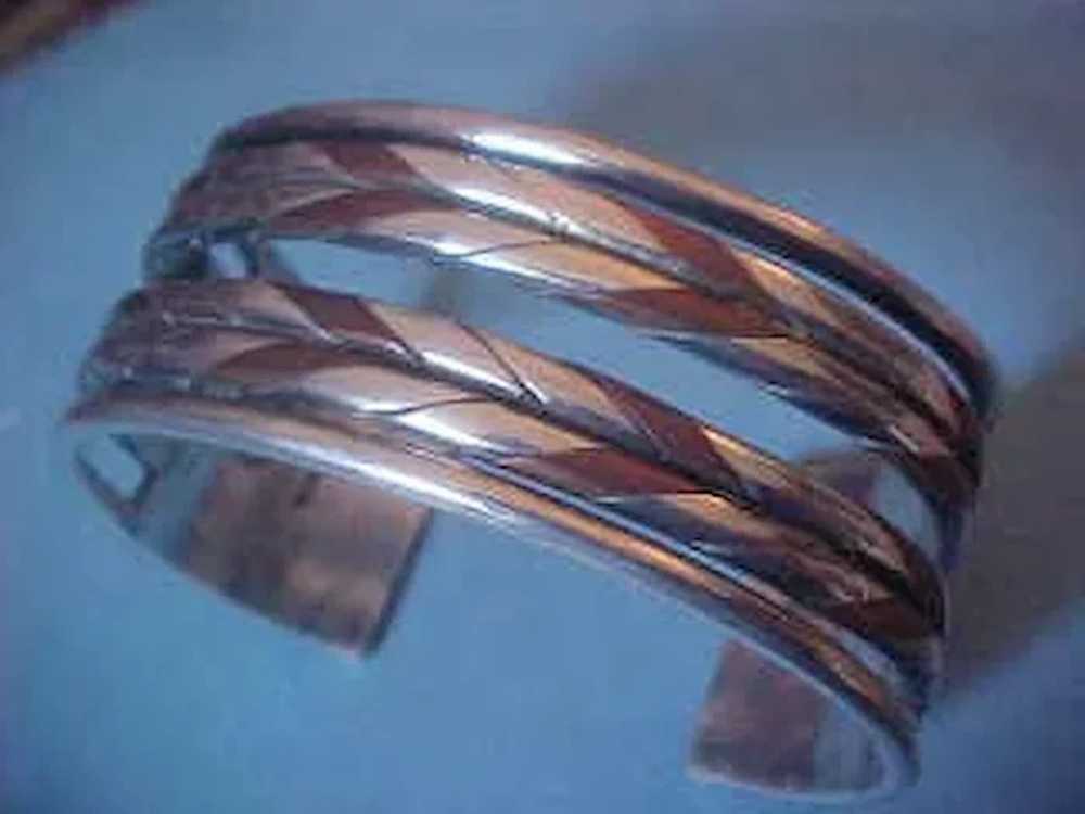 1940's William Spratling Mixed Metal Cuff Bracelet - image 5