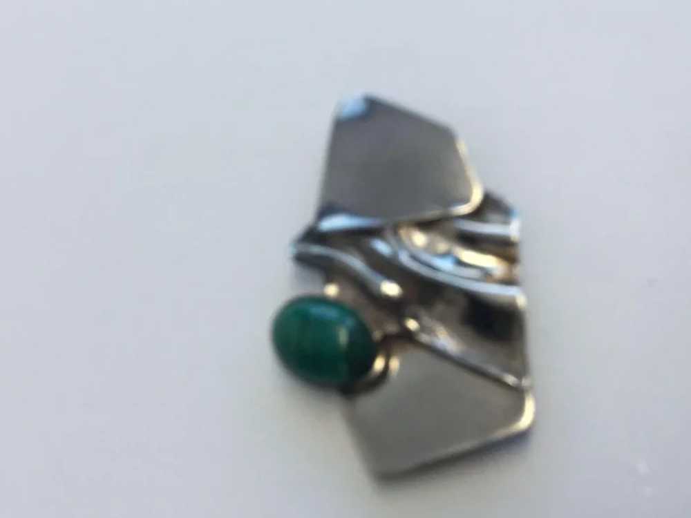 AVI Soffer Sterling Silver Modernist Gemstone Bro… - image 6