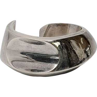 Zina Sterling Silver Thumbprint Knife Edge Cuff B… - image 1