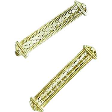 Pair of 10K Gold Lingerie Pins