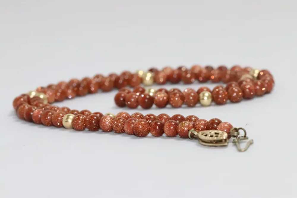 Genuine Gold Sand and Gold Fill Necklace - image 3