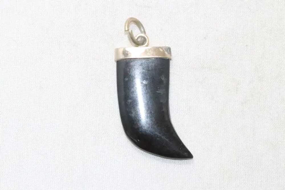 Vintage Black Onyx Pendant - image 2