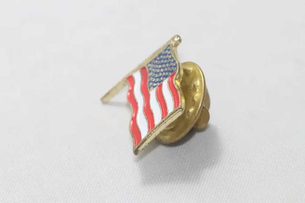 Enamel American Flag Pin - image 2