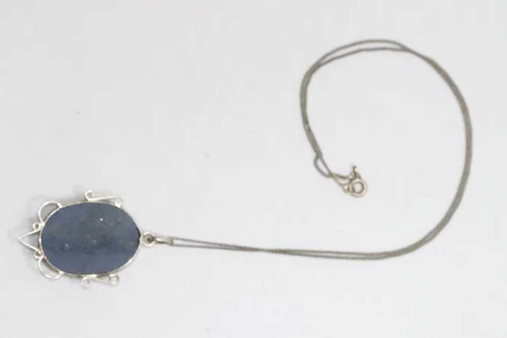Sterling Silver Lapis Lazuli Necklace - image 4