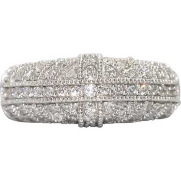 14KT White Gold Cubic Zirconia Ring