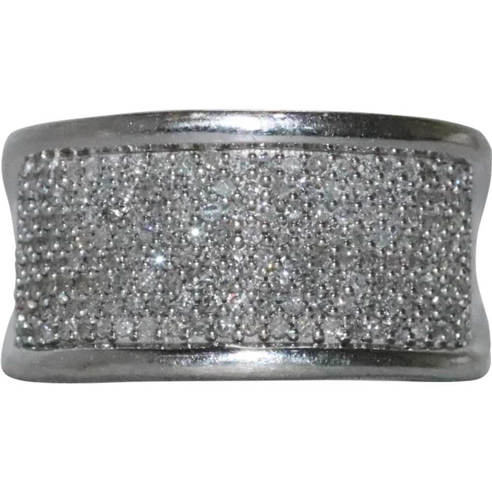 10 KT White Gold Diamond Ring - image 1