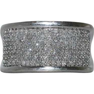 10 KT White Gold Diamond Ring - image 1