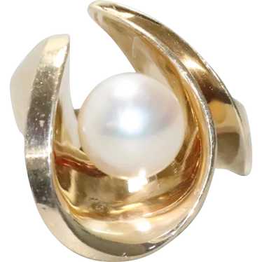 14KT Yellow Gold Freshwater Pearl Ring