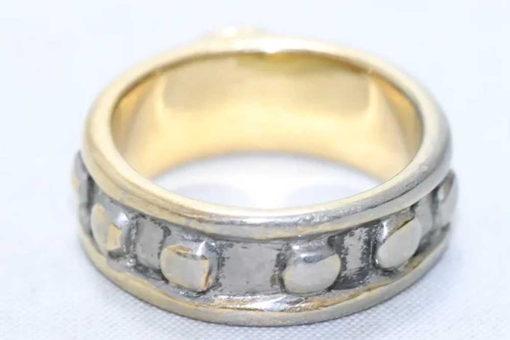 Vintage 18KT Gold Filled Evil Eye Ring - image 3