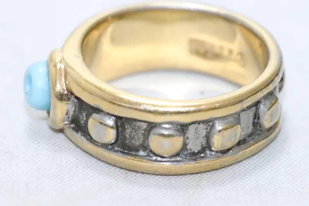 Vintage 18KT Gold Filled Evil Eye Ring - image 4