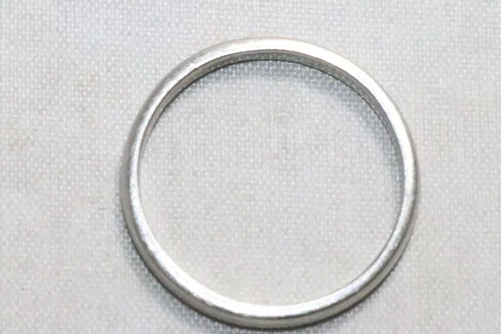 Vintage Platinum Ring Band - image 2