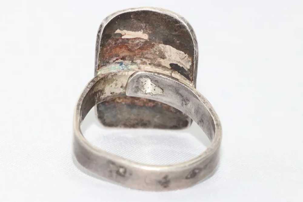 Vintage Sterling Silver Bird Designed Ring - image 4