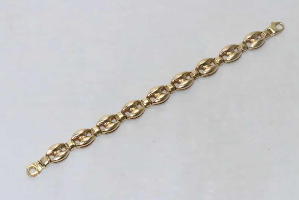 14 KT Yellow Gold Gucci Puff Bracelet - image 3
