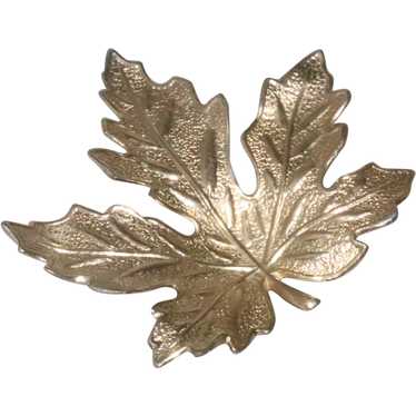 Vintage Maple Leaf Brooch - image 1
