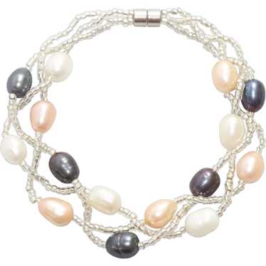 Pearls and Crystals Bracelet