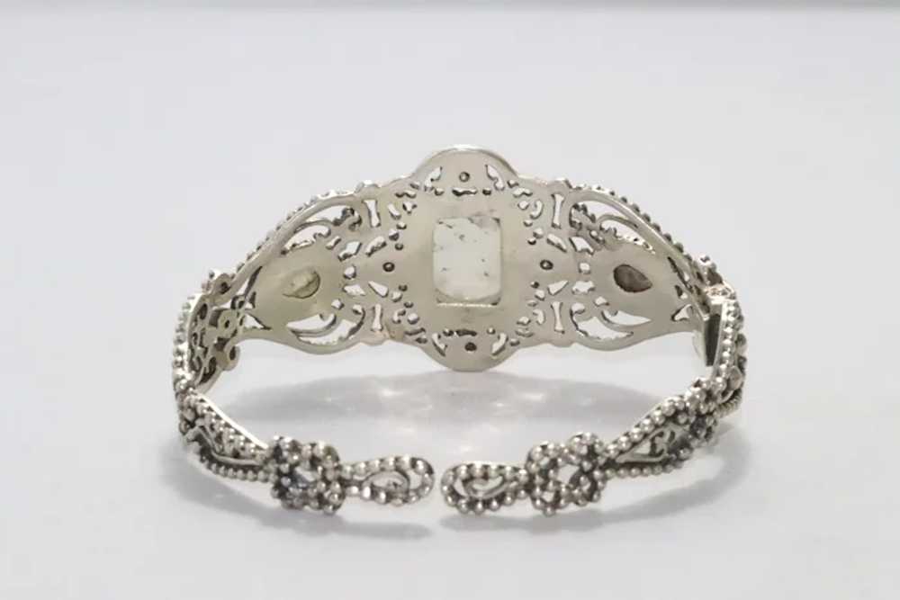 Sterling Silver Moonstone and Tanzanite Bracelet - image 4