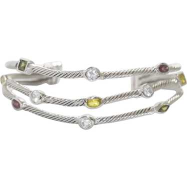 Sterling Silver Multi-Gemstones Bracelet