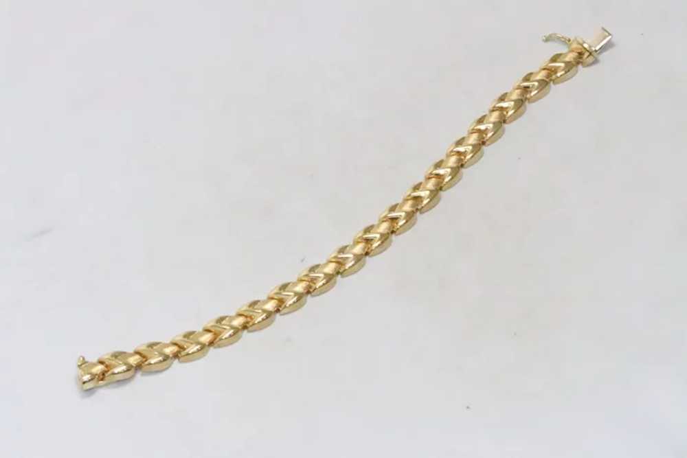 14KT Yellow Gold Italian Bracelet - image 2