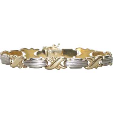 14 KT Two Toned Gold Bracelet