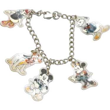 Disney Charm Bracelet, Vintage Disney Charm Bracelet,… - Gem