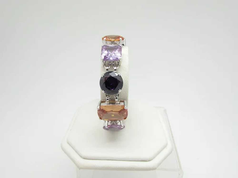 Nolan Miller Faceted Glass Bracelet - image 3