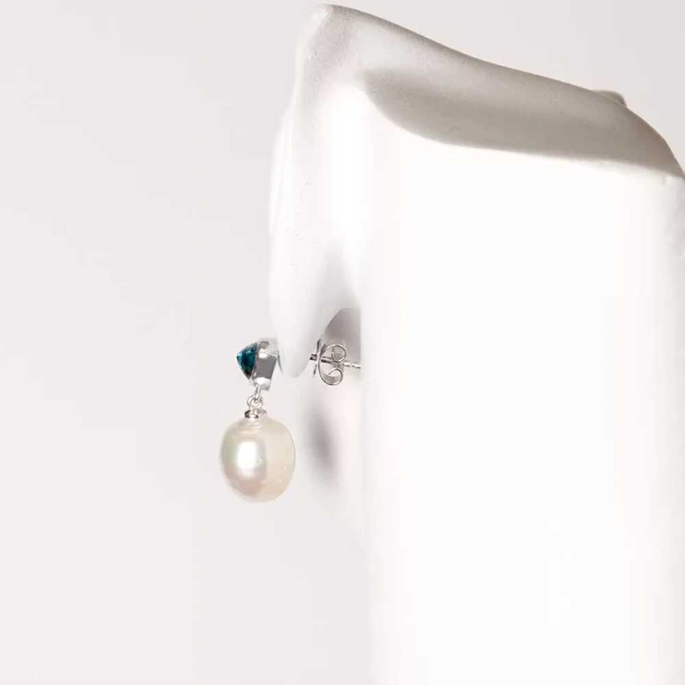 Beautiful South Sea Cultured Pearl and  1.10 ctw … - image 12