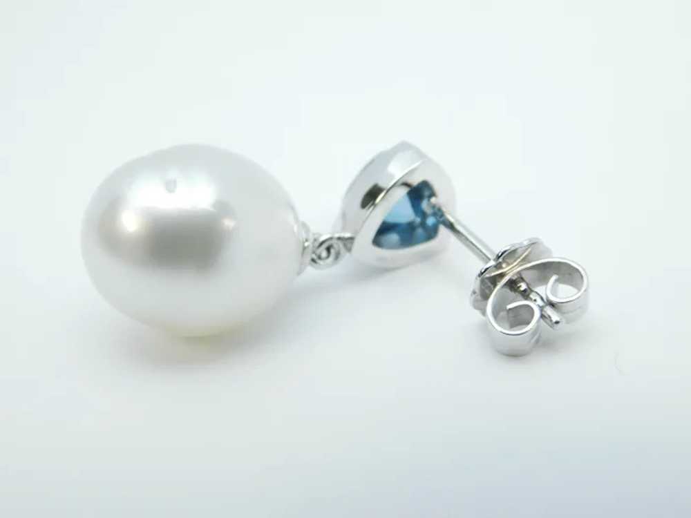 Beautiful South Sea Cultured Pearl and  1.10 ctw … - image 3