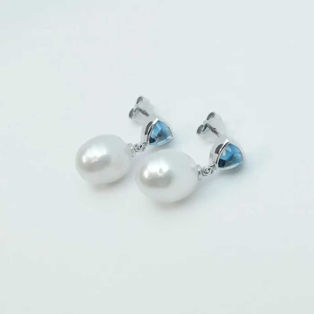 Beautiful South Sea Cultured Pearl and  1.10 ctw … - image 4