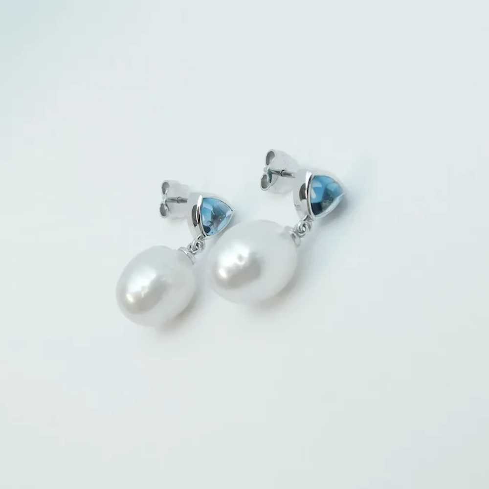 Beautiful South Sea Cultured Pearl and  1.10 ctw … - image 5